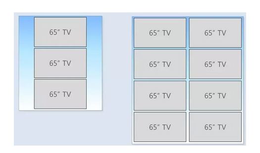 8G與10.5 G切割65英寸的倒角效率對(duì)比